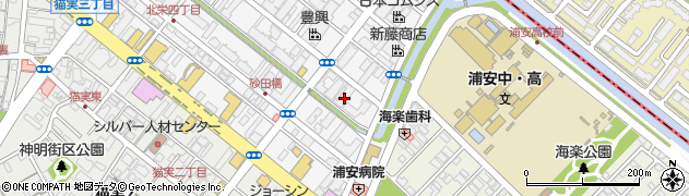 千葉県浦安市北栄4丁目5周辺の地図
