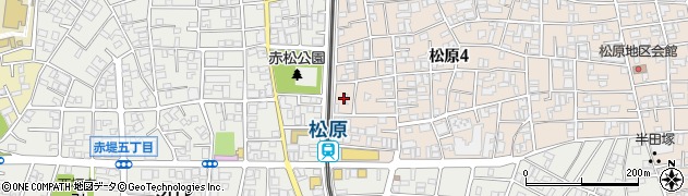 東京都世田谷区松原4丁目12周辺の地図