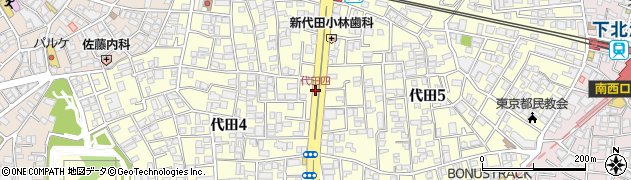 代田四周辺の地図