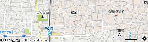 東京都世田谷区松原4丁目15周辺の地図