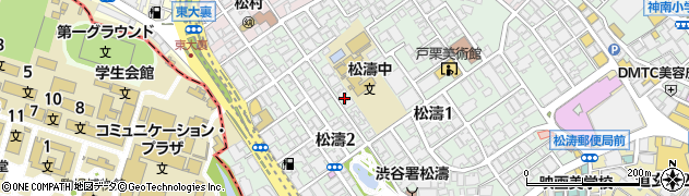 東京都渋谷区松濤1丁目19-8周辺の地図