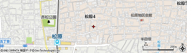 東京都世田谷区松原4丁目16周辺の地図