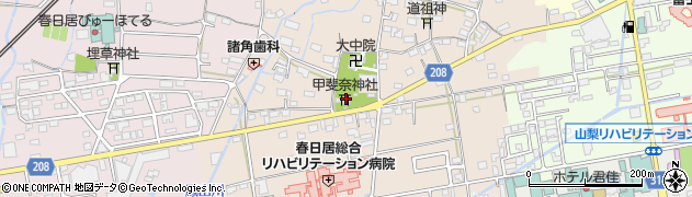 甲斐奈神社周辺の地図