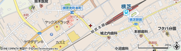 京葉銀行横芝支店 ＡＴＭ周辺の地図