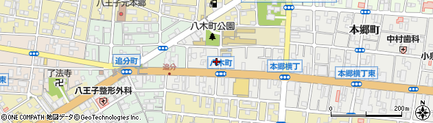 東京都八王子市八木町周辺の地図