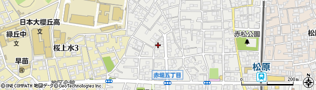 東京都世田谷区赤堤5丁目7-7周辺の地図