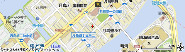 東京都中央区月島4丁目10周辺の地図