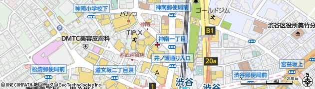 パセラリゾーツ　グランデ渋谷店周辺の地図