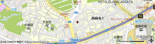 東京都港区西麻布1丁目14-3周辺の地図