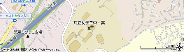 共立女子第二高等学校周辺の地図