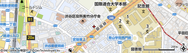 トイレつまり解決・水の生活救急車　渋谷区・エリア専用ダイヤル周辺の地図