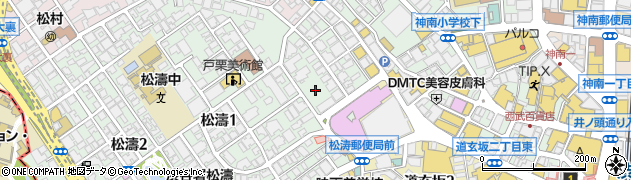 東京都渋谷区松濤1丁目7-25周辺の地図