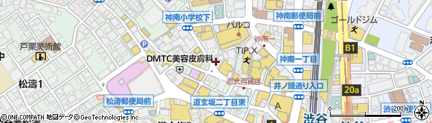 ブオンクレープ　渋谷店周辺の地図