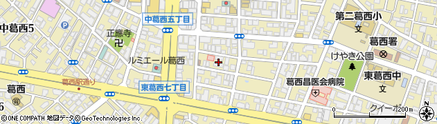 東京都江戸川区東葛西6丁目8周辺の地図