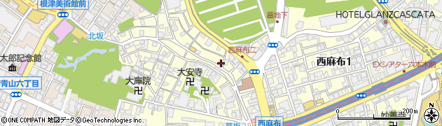 東京都港区西麻布2丁目9-9周辺の地図