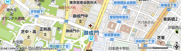 エクセルシオール カフェ 御成門駅前店周辺の地図