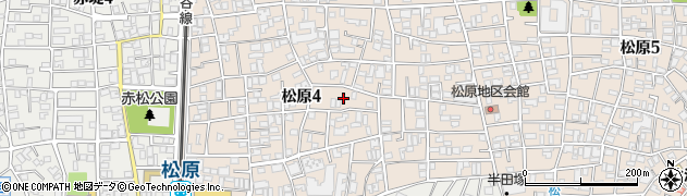 東京都世田谷区松原4丁目17周辺の地図