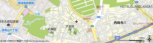 東京都港区西麻布2丁目9-11周辺の地図