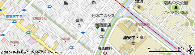 千葉県浦安市北栄4丁目7周辺の地図