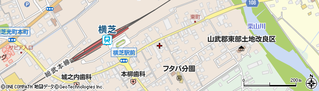 銚子信用金庫横芝支店周辺の地図