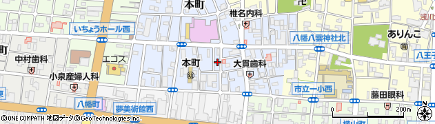 東京都八王子市本町周辺の地図