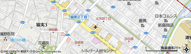 千葉県浦安市北栄4丁目21-1周辺の地図