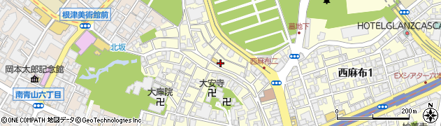 東京都港区西麻布2丁目9-13周辺の地図