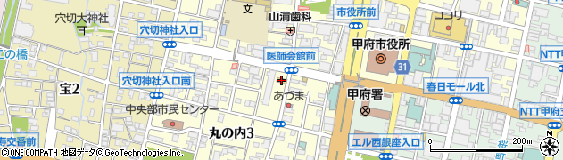 ファミリーマート甲府丸の内三丁目店周辺の地図