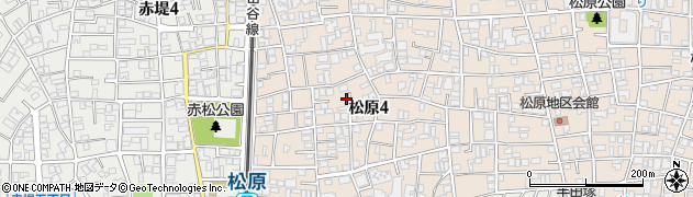 東京都世田谷区松原4丁目24周辺の地図