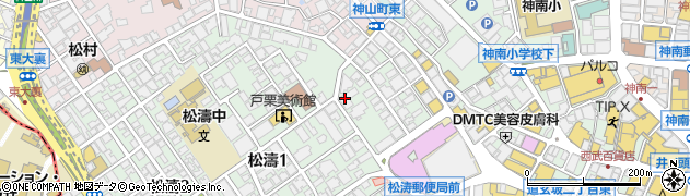 東京都渋谷区松濤1丁目7-27周辺の地図