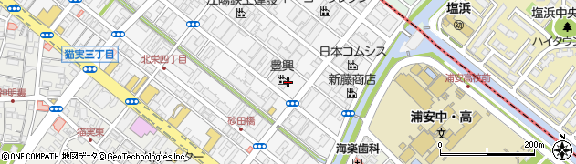 千葉県浦安市北栄4丁目14周辺の地図