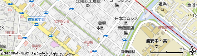 千葉県浦安市北栄4丁目14-8周辺の地図