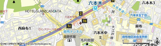 成城石井六本木ヒルズ店周辺の地図
