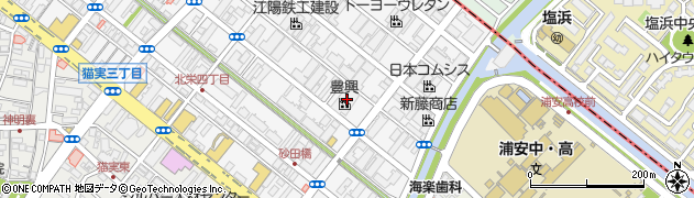 千葉県浦安市北栄4丁目14-5周辺の地図