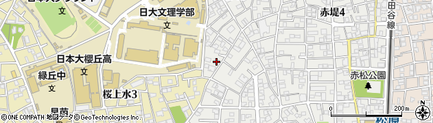東京都世田谷区赤堤5丁目17-21周辺の地図