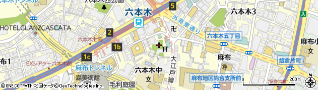 東京都港区六本木6丁目7周辺の地図