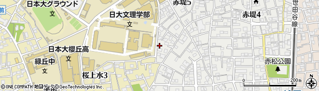 東京都世田谷区赤堤5丁目17-6周辺の地図