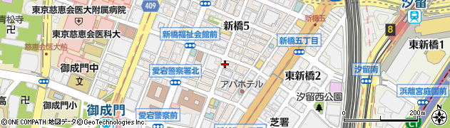 いきいき亭本舗 新橋店周辺の地図