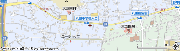 山梨中央銀行八田支店 ＡＴＭ周辺の地図