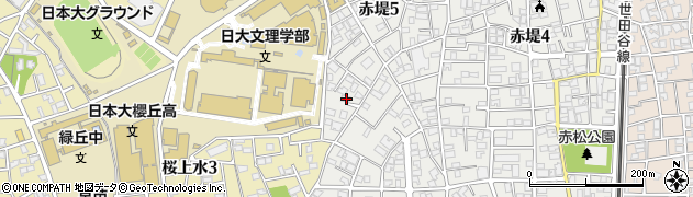 東京都世田谷区赤堤5丁目17-19周辺の地図