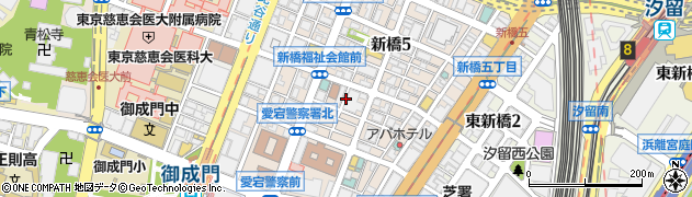 香港料理×食べ放題 MAX味仙 新橋店周辺の地図