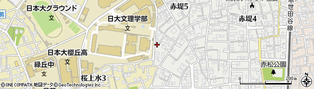 東京都世田谷区赤堤5丁目17-7周辺の地図