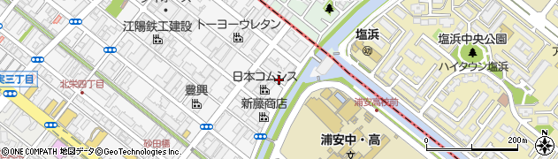 北栄4丁目子供遊園周辺の地図