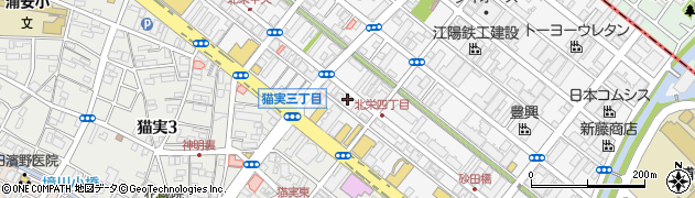千葉県浦安市北栄4丁目22周辺の地図