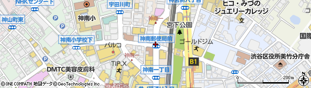 神南郵便局周辺の地図