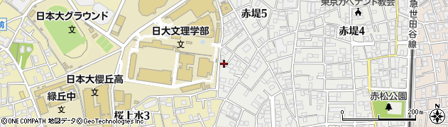 東京都世田谷区赤堤5丁目17-8周辺の地図