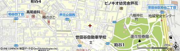 東京都世田谷区粕谷周辺の地図