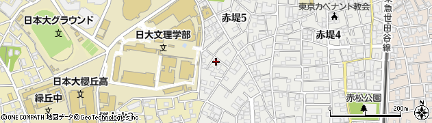 東京都世田谷区赤堤5丁目17-15周辺の地図