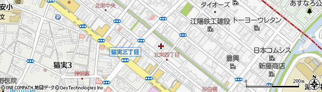 千葉県浦安市北栄4丁目23-4周辺の地図