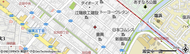 千葉県浦安市北栄4丁目周辺の地図